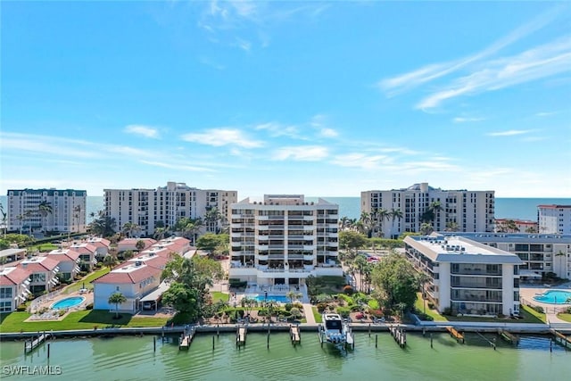 3100 Gulf Shore Blvd N Unit 103, Naples, FL 34103 - view of urban area with a large body of water and a pool area