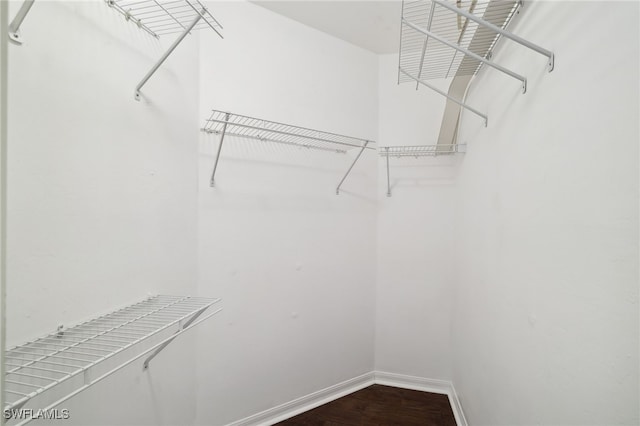 3770 Fieldstone Blvd Unit 1508, Naples, FL 34109 - walk in closet with dark wood-style floors