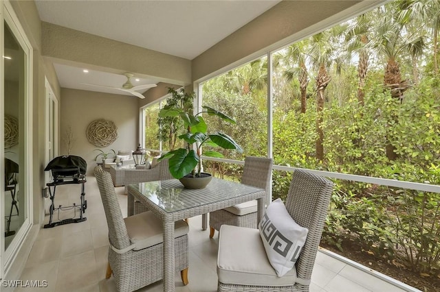 190 Indies Dr E Unit 102, Naples, FL 34114 - sunroom / solarium with ceiling fan