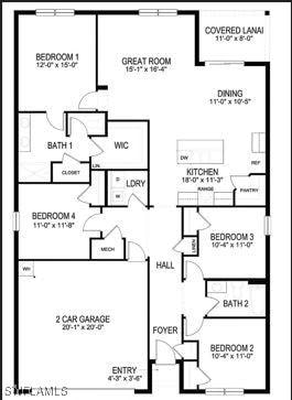 8832 Cascade Price Cir, North Fort Myers, FL 33917 - floor plan / room layout