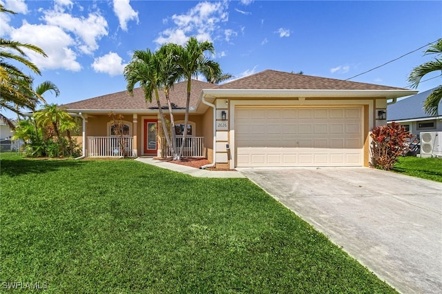 2626 SW 22nd Ave, Cape Coral, FL 33914 - single story home with concrete driveway, stucco siding, and a front yard