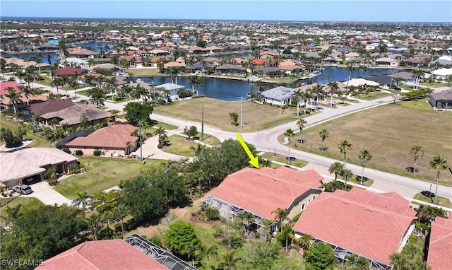 327 Monaco Dr Unit 12, Punta Gorda, FL 33950 - drone / aerial view with a residential view and a water view