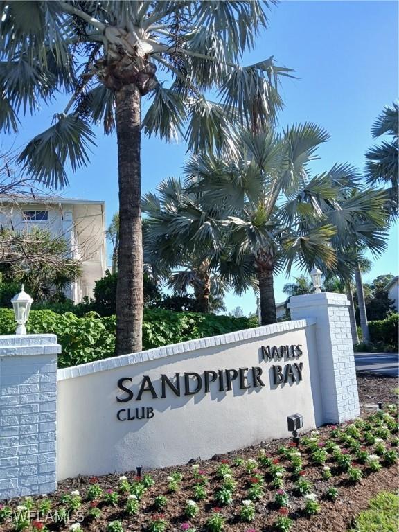 3051 Sandpiper Bay Cir Unit I102, Naples, FL 34112 - view of community sign