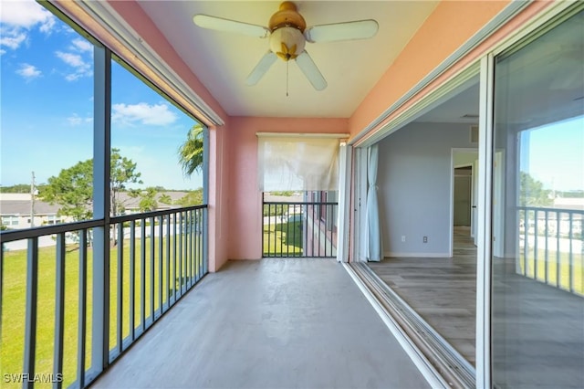 2061 Willow Hammock Cir Unit 303, Punta Gorda, FL 33983 - balcony with a ceiling fan
