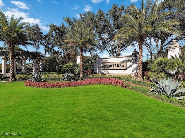 17230 Germano Ct, Naples, FL 34110 - community / neighborhood sign with a yard