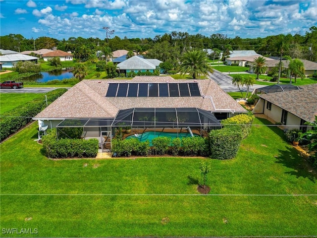 225 Brighton Ct, Englewood, FL 34223 - bird's eye view featuring a residential view and a water view