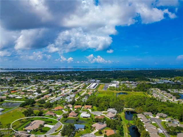 225 Brighton Ct, Englewood, FL 34223 - birds eye view of property featuring a residential view and a water view