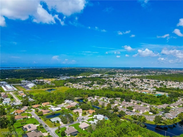 225 Brighton Ct, Englewood, FL 34223 - birds eye view of property with a residential view and a water view