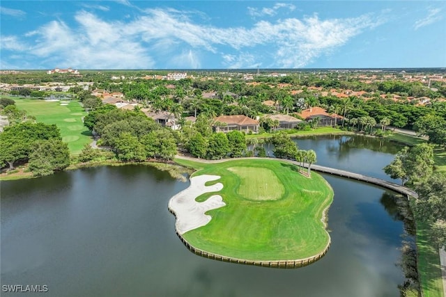 2190 Arielle Dr Unit 903, Naples, FL 34109 - birds eye view of property featuring view of golf course, a water view, and a residential view