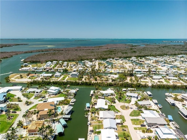 3797 Emerald Ave, Saint James City, FL 33956 - bird's eye view featuring a residential view and a water view