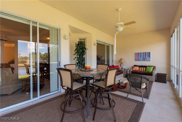 view of sunroom