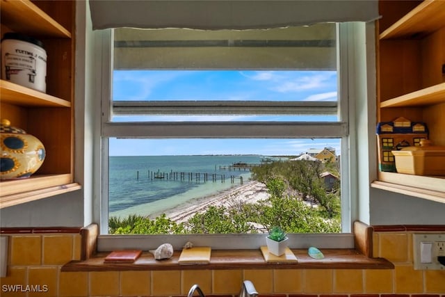 room details with a water view