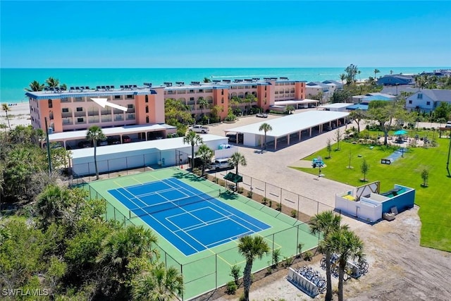 2230 Camino Del Mar Dr Unit 1C4, Sanibel, FL 33957 - bird's eye view featuring a water view