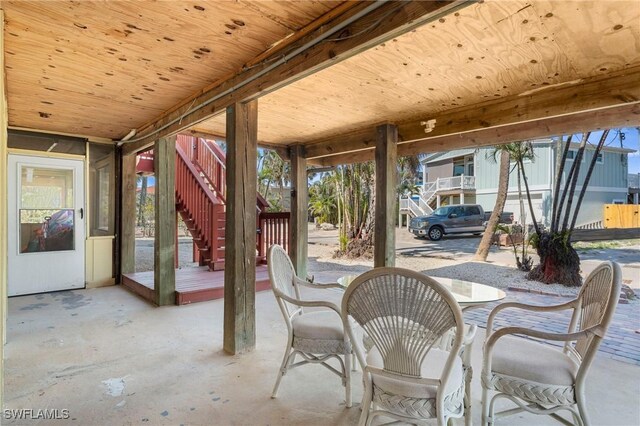210 Miramar St, Fort Myers Beach, FL 33931 - view of patio featuring stairs