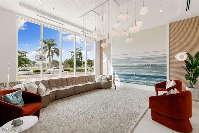 201 8th St S Unit 301, Naples, FL 34102 - interior space with tile patterned floors and recessed lighting