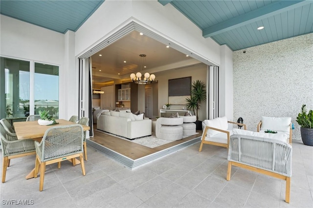 201 8th St S Unit 301, Naples, FL 34102 - exterior space with outdoor lounge area