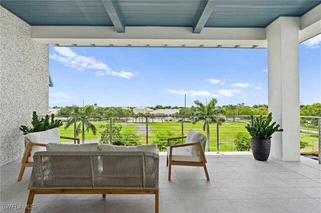 201 8th St S Unit 301, Naples, FL 34102 - balcony featuring an outdoor hangout area