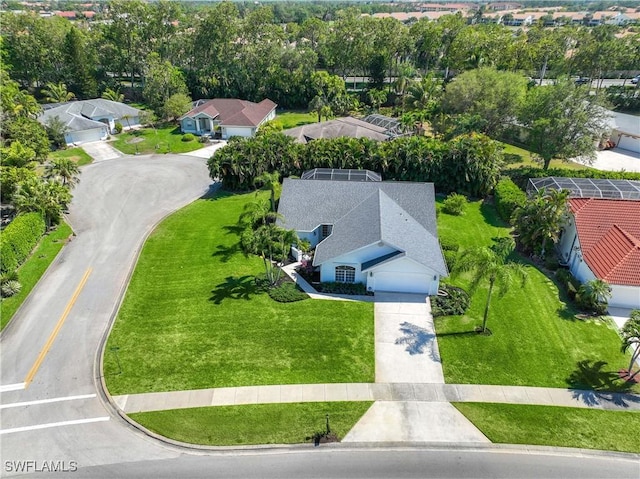 597 Lambton Ln, Naples, FL 34104 - bird's eye view featuring a residential view