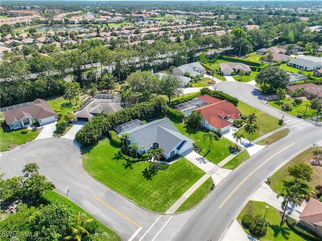 597 Lambton Ln, Naples, FL 34104 - bird's eye view featuring a residential view and a water view