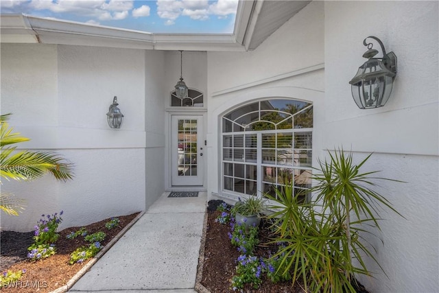 597 Lambton Ln, Naples, FL 34104 - entrance to property with stucco siding
