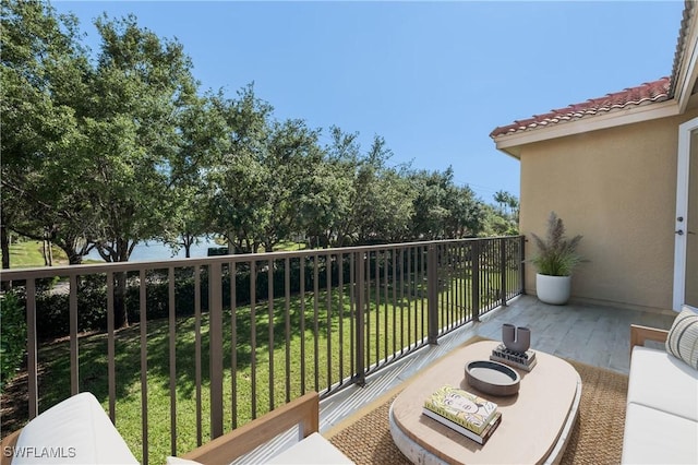 view of balcony