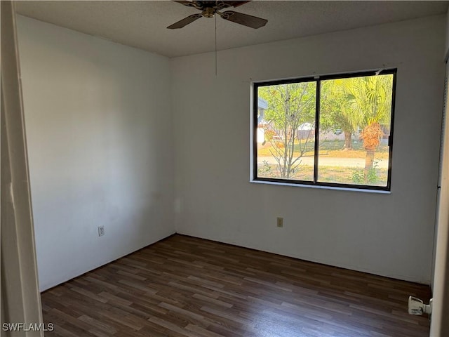 4004 Sena Ln, Labelle, FL 33935 - spare room with a ceiling fan and wood finished floors