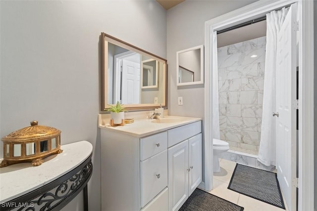2748 45th Ave NE, Naples, FL 34120 - full bathroom with a shower stall, toilet, and vanity