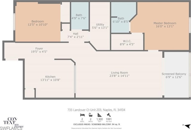733 Landover Ct Unit 203, Naples, FL 34104 - view of layout