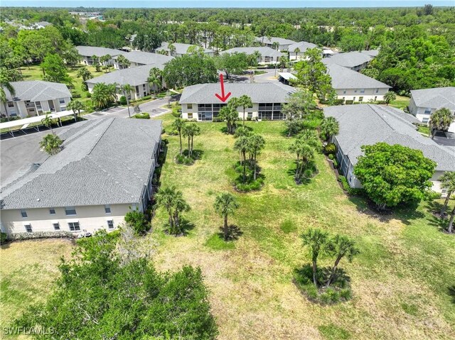 733 Landover Ct Unit 203, Naples, FL 34104 - birds eye view of property featuring a residential view