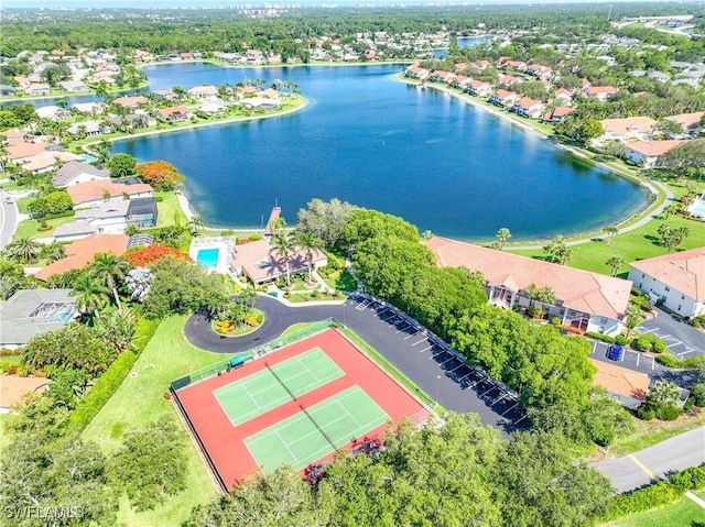 733 Landover Ct Unit 203, Naples, FL 34104 - aerial view featuring a water view and a residential view