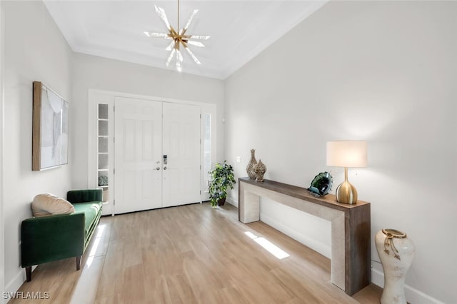 15766 Cortina St, Naples, FL 34114 - foyer with light wood-style floors and baseboards