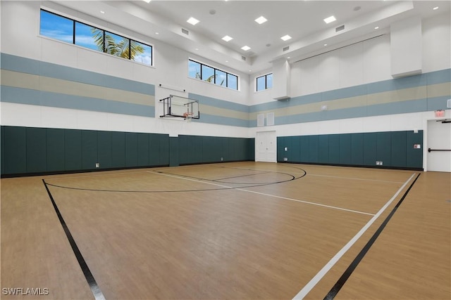 view of basketball court with community basketball court