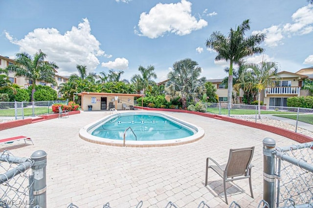 3706 Broadway Unit 5, Fort Myers, FL 33901 - pool featuring fence and a patio