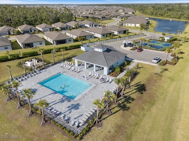 2161 Gardenia Ave, Port Charlotte, FL 33953 - bird's eye view featuring a water view