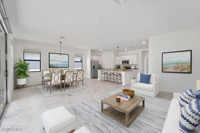 2161 Gardenia Ave, Port Charlotte, FL 33953 - living area with visible vents and recessed lighting