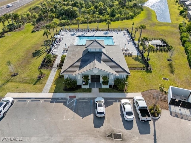 2161 Gardenia Ave, Port Charlotte, FL 33953 - drone / aerial view featuring a water view