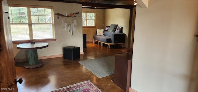 3105 Secretariat Dr, Labelle, FL 33935 - hall with finished concrete flooring