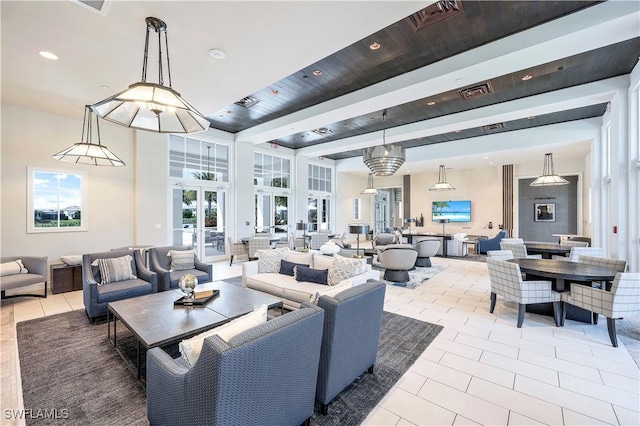 common area with visible vents