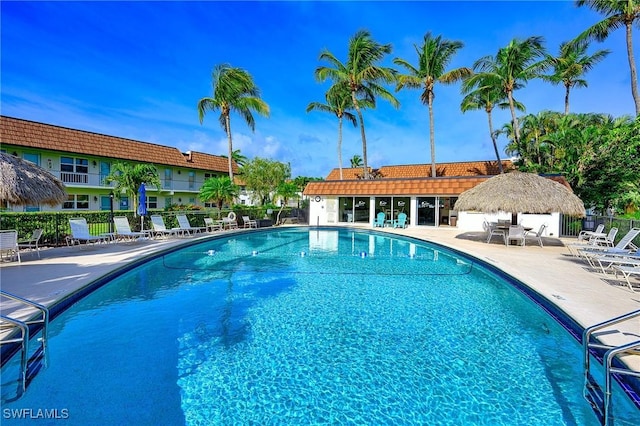 240 N Collier Blvd Unit G1, Marco Island, FL 34145 - community pool with fence and a patio