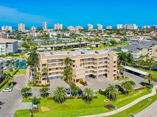 900 Collier Ct Unit 106, Marco Island, FL 34145 - birds eye view of property featuring a city view