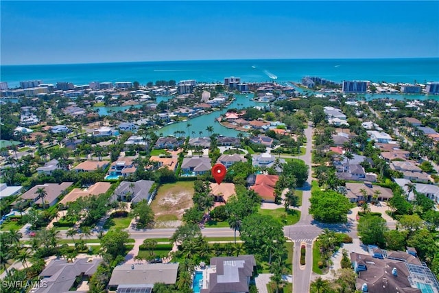 2363 Crayton Rd, Naples, FL 34103 - aerial overview of property's location featuring a nearby body of water and nearby suburban area