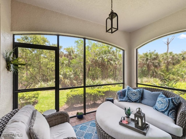 9834 Giaveno Cir Unit 1717, Naples, FL 34113 - sunroom / solarium with outdoor lounge area