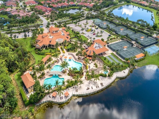 9834 Giaveno Cir Unit 1717, Naples, FL 34113 - aerial view with a water view