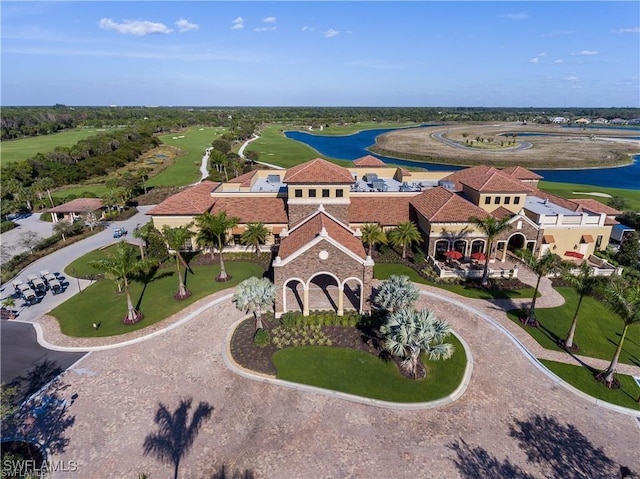 9834 Giaveno Cir Unit 1717, Naples, FL 34113 - birds eye view of property featuring a water view and view of golf course