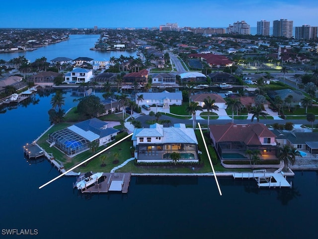 870 Robin Ct, Marco Island, FL 34145 - drone / aerial view featuring a residential view and a water view