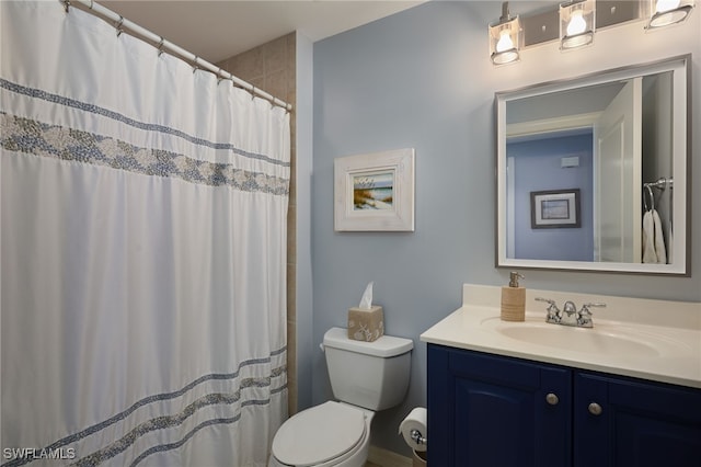4761 W Bay Blvd Unit 303, Estero, FL 33928 - full bathroom with toilet, vanity, and curtained shower