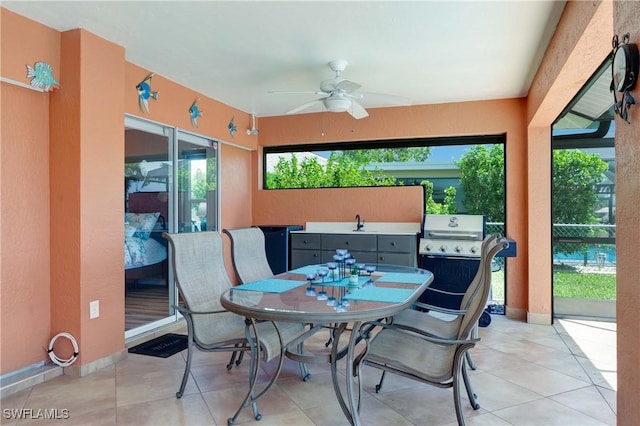 212 SE 30th Ter, Cape Coral, FL 33904 - sunroom / solarium with plenty of natural light and a sink
