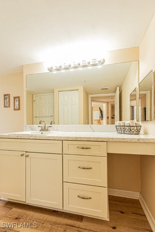 8617 River Homes Ln Unit 3108, Bonita Springs, FL 34135 - bathroom with vanity and wood finished floors