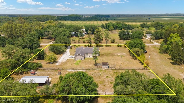4551 Fort Center Ave, Fort Denaud, FL 33935 - bird's eye view with a rural view