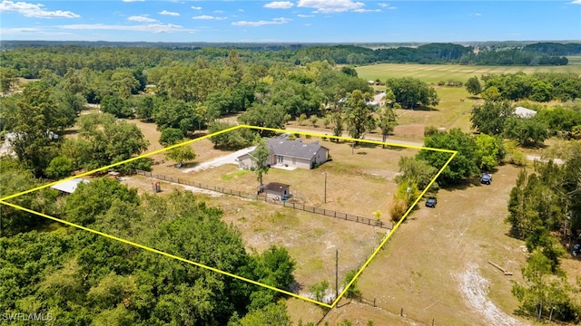 4551 Fort Center Ave, Fort Denaud, FL 33935 - bird's eye view with a rural view